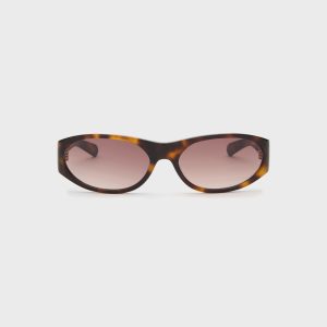 Flatlist Eddie Kyu Sunglasses - Dark Tortoise / Brown Gradient Lens