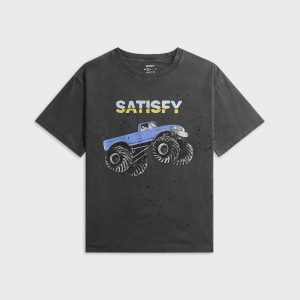 Satisfy MothTech? Tee - Aged Black