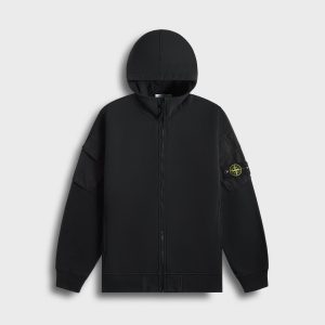 Stone Island Hoodie Sweater - Black
