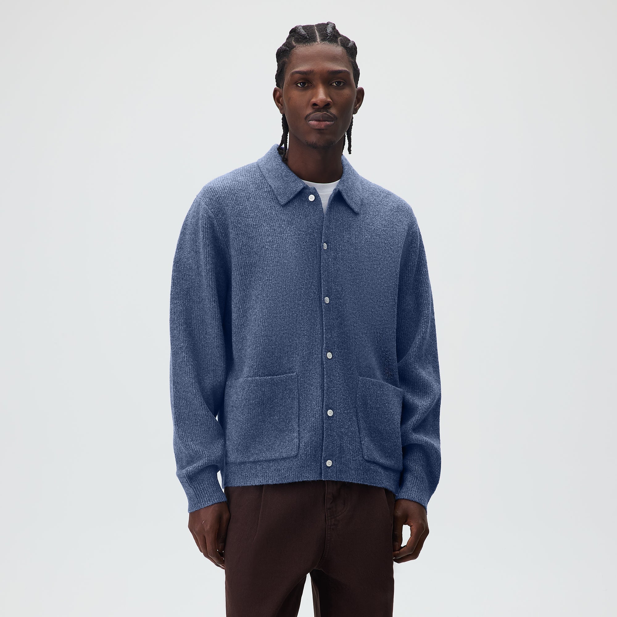 Kith Boucle Knit Hastings Cardigan - Farrow - Image 2