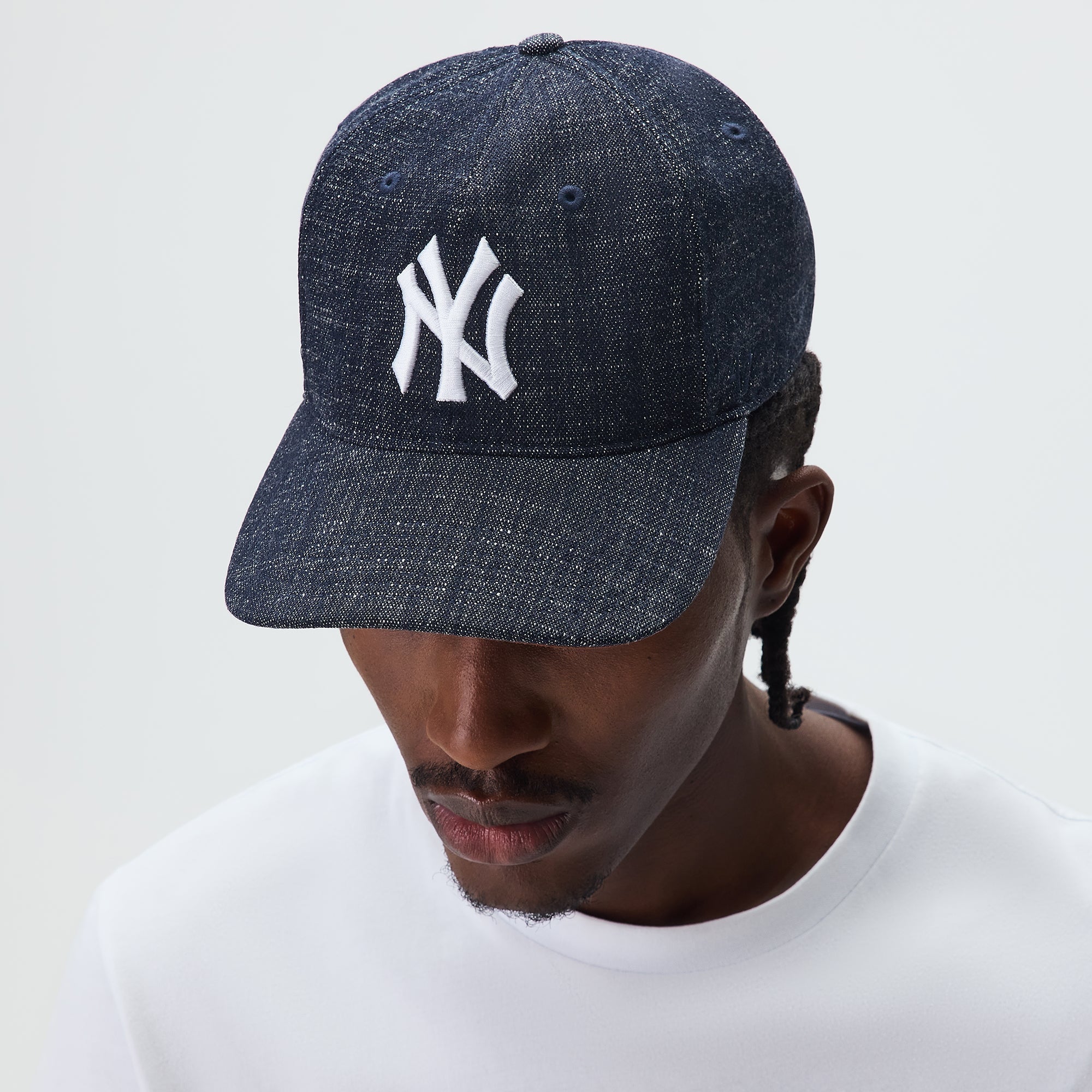 &Kin & '47 for the New York Yankees Wool Denim Franchise LS Cap - Blue Navy - Image 2
