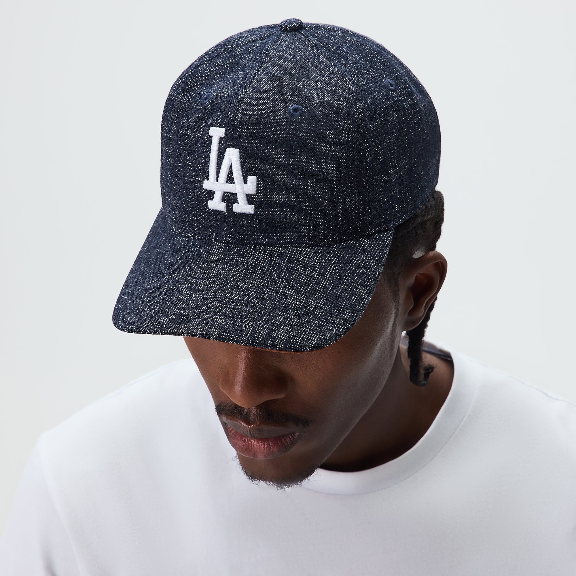 &Kin & '47 for the Los Angeles Dodgers Wool Denim Franchise LS Cap - Blue Navy - Image 2