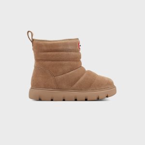 Hunter Big Kids Cuddle Snow Booties - Medium Natural