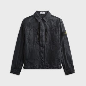 Stone Island Nylon Shirt - Navy Blue