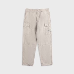 Stone Island Ghost Cotton-Linen Canvas Trouser - Dust Grey