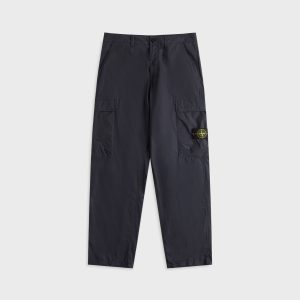Stone Island Loose Fit Cargo Trousers - Navy Blue