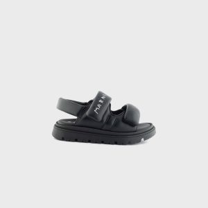 Marni PS Padded Slingback Sandals - Black / White