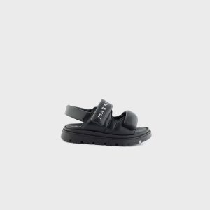 Marni TD Padded Slingback Sandals - Black / White