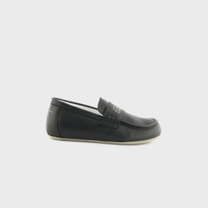 MM6 Maison Margiela GS Moccasin Leather Loafer - Black