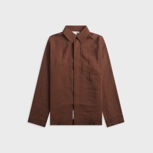 Ranra Maker Gauze Modal Poly Classic Shirt - Carafe