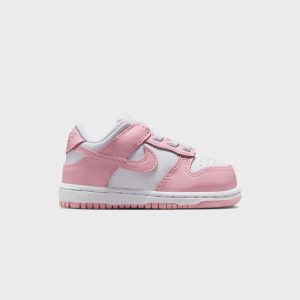 Nike TD Dunk Low - White / Med Soft Pink / White