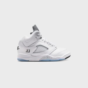 Jordan PS Air Jordan 5 Retro OG - White / Metallic Silver / Black