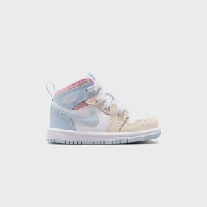 Nike TD Air Jordan Mid SE - Half Blue / Pale Ivory / White