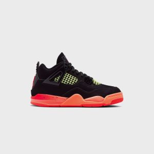 Jordan PS Air Jordan 4 Retro - Black / Infrared / Bright Mango / Barely