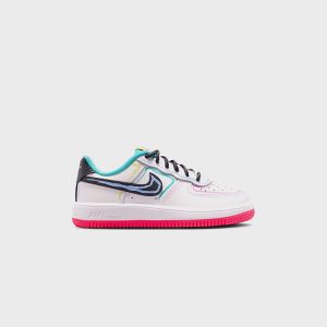 Nike PS Force 1 Low - White / Hyper Pink / Dusty Cactus / Anthracite