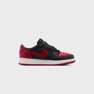 Jordan GS Air Jordan 1 Retro Low OG - Black / Varsity Red / Summit White