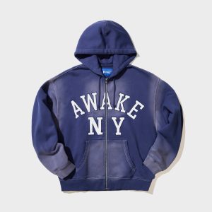 Awake NY Collegiate Arch Zip Hoodie - Navy