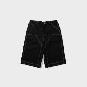 Awake NY Double Knee Jort - Black
