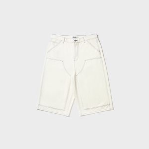 Awake NY Double Knee Jort - Cream