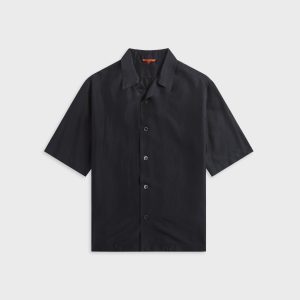 Barena Solana Camp Collar Silk Shirt - Blue