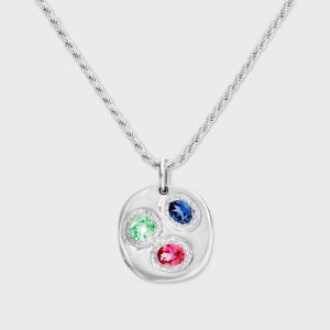 Bleue Burnham Oval Chloropast Pendant - Multi