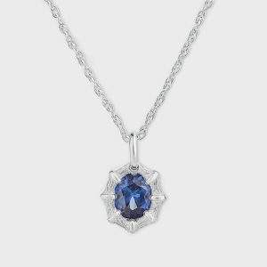 Bleue Burnham Mini Bamboo Pendant - Blue