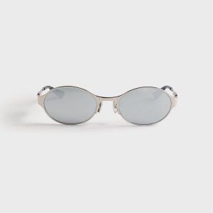 Bottega Veneta BV1456S Metal Sunglasses - Silver