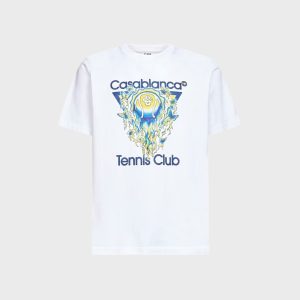 Casablanca Tennis Club Icon Classic Tee - Bright White