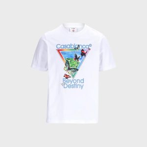 Casablanca Tennis Club Icon Beyond Destiny Classic Tee - Bright White