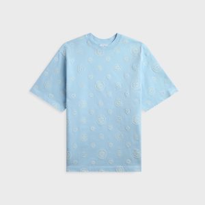 Casablanca Applique Monogram Oversized Short Sleeve Tee - White