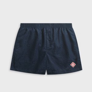 Casablanca Monogram Jacquard Swim Short - Black