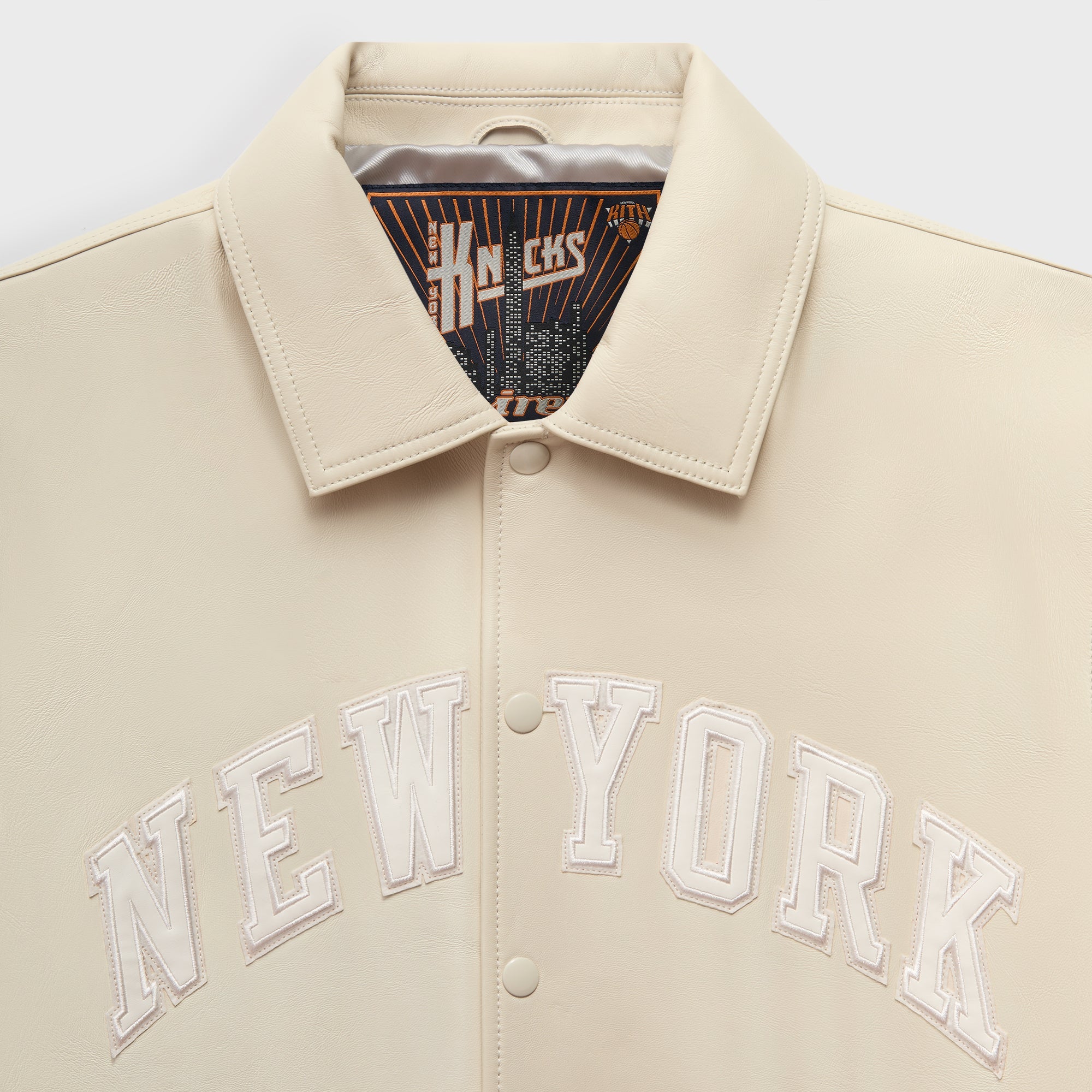 Kith & AVIREX for the New York Knicks Patrick Ewing Legend Jacket - Sandrift - Image 5