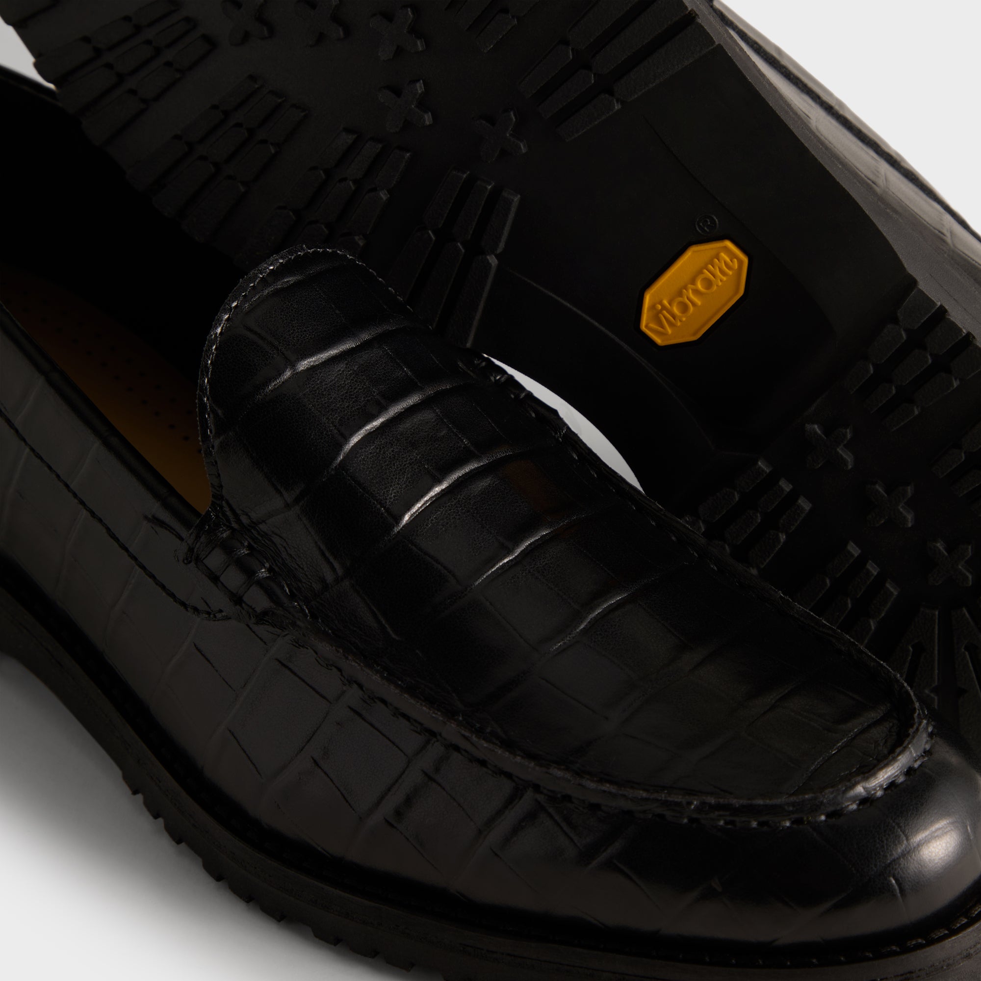 8th St by Ronnie Fieg for Clarks Originals Bristol Loafer - Black Croc - Image 10