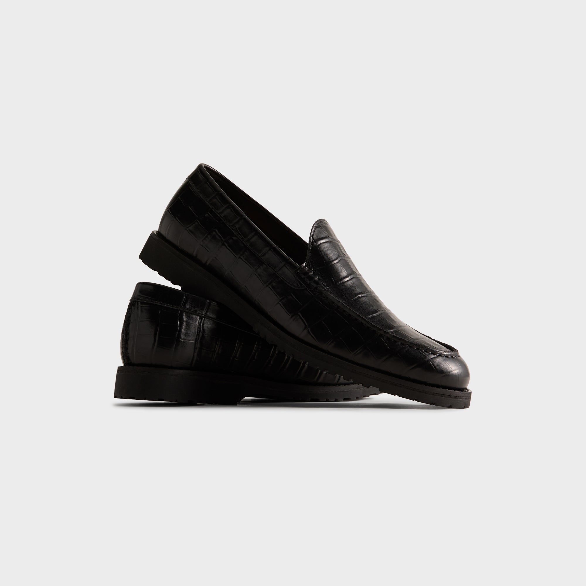 8th St by Ronnie Fieg for Clarks Originals Bristol Loafer - Black Croc - Image 13