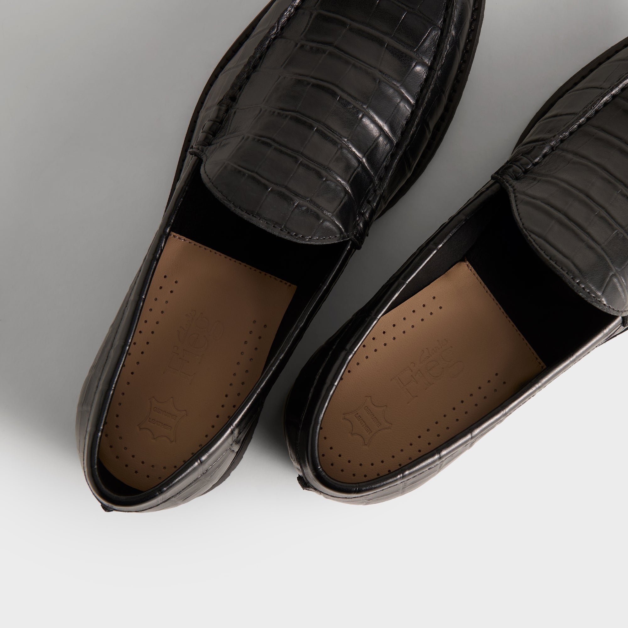 8th St by Ronnie Fieg for Clarks Originals Bristol Loafer - Black Croc - Image 8