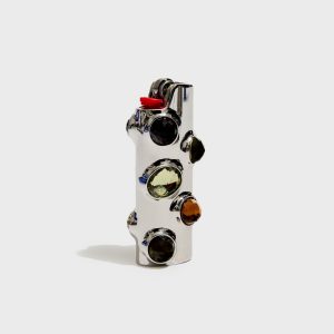 Edie Parker Gemstoned Lighter Case - Moss