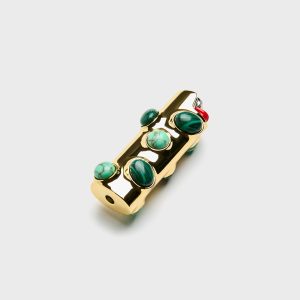 Edie Parker Stoned Lighter Case - Malachite