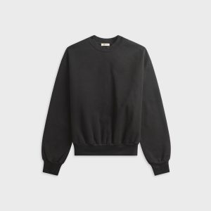Fear Of God Sunfaded Classic Half Raglan Sweatshirt - Black