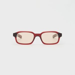 Flatlist Hanky - Crystal Burgundy / Peach Lens