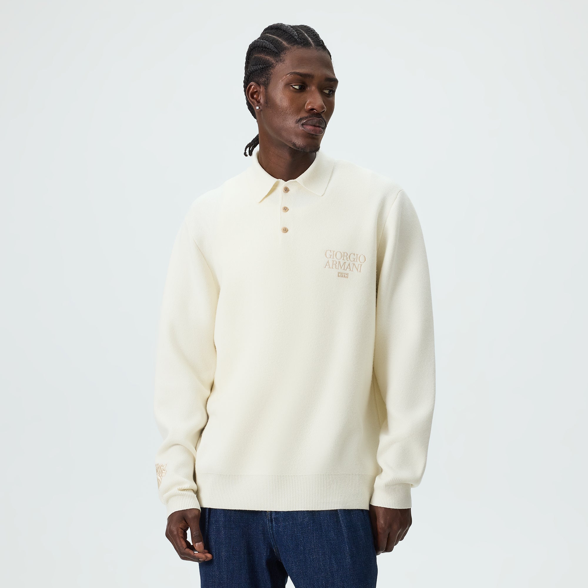 Giorgio Armani & Kith for the New York Knicks Harmon Rugby Polo - Sandrift - Image 2