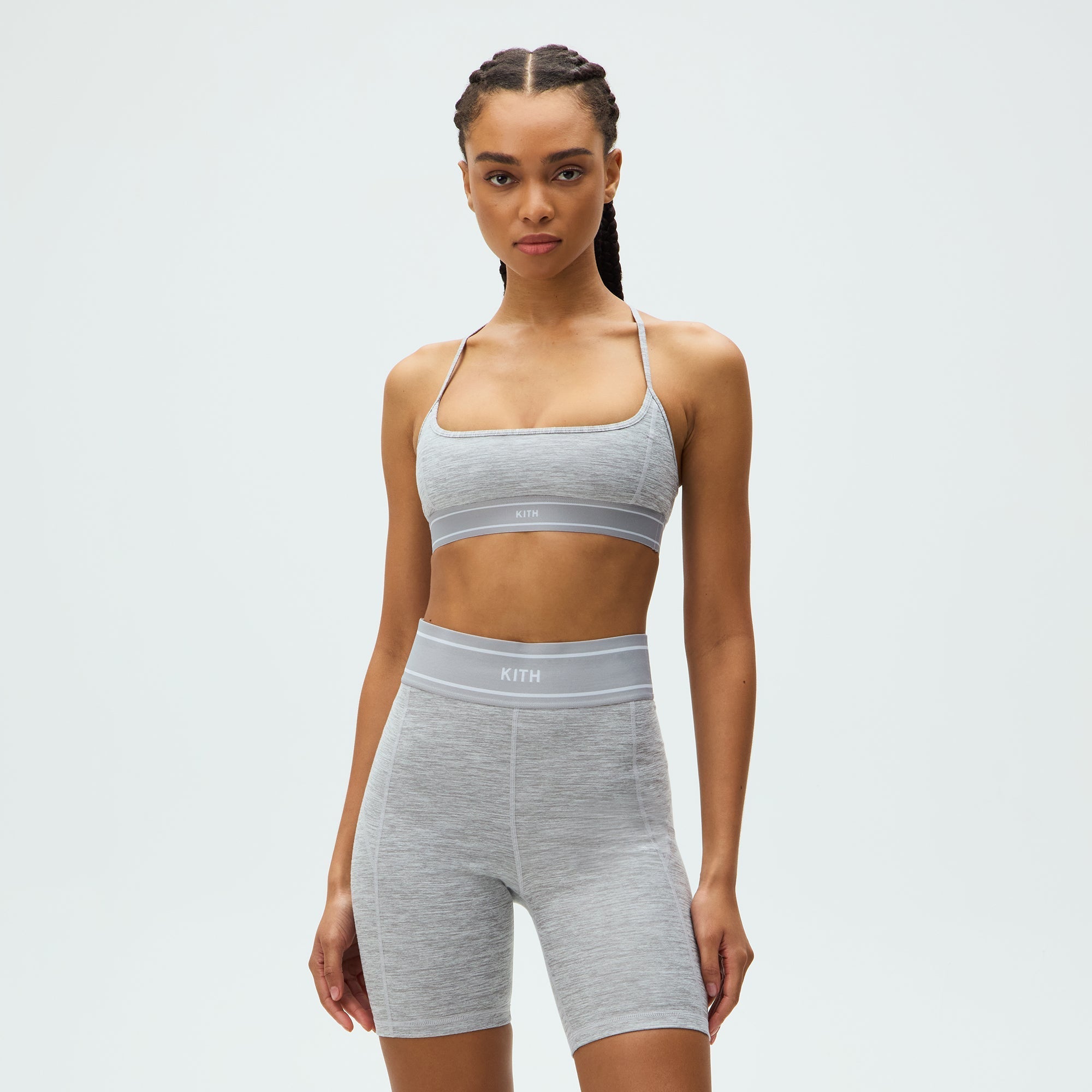 Kith Women Nadia Low Impact Bra - Cool Heather Grey - Image 2