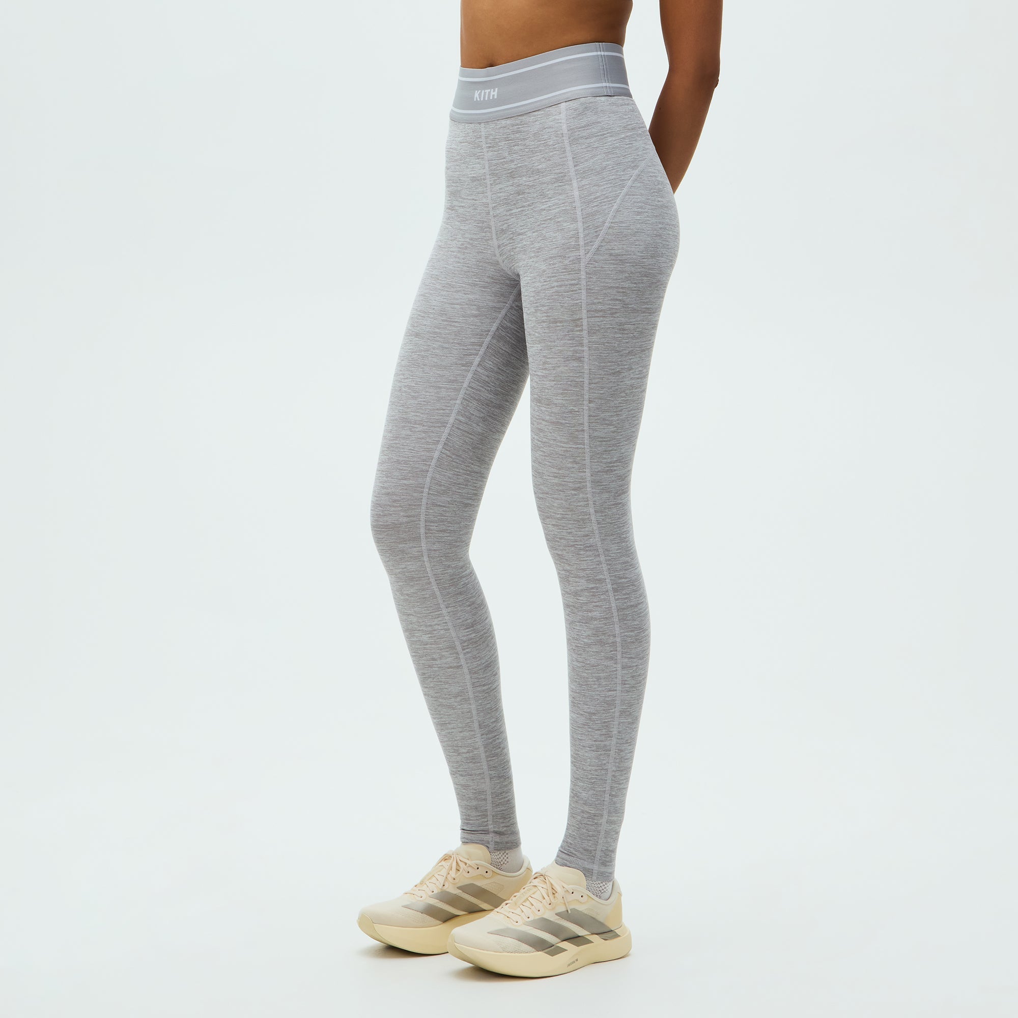 Kith Women Avery Tights - Cool Heather Grey - Image 2