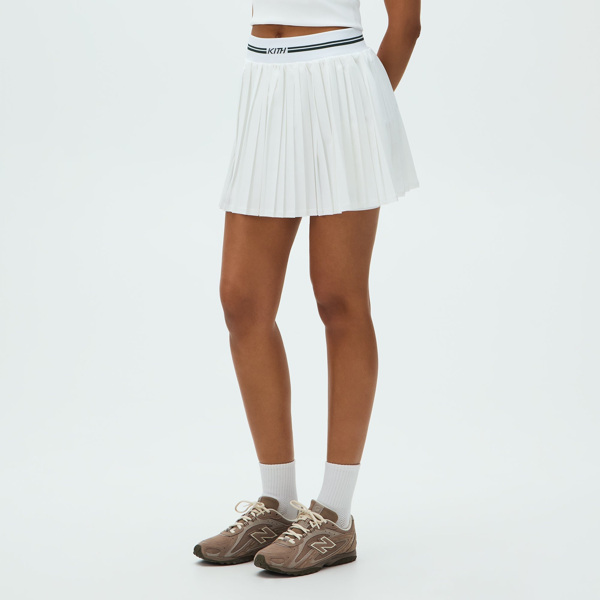 Kith Women Amaya II Pleated Skirt - White - Image 2