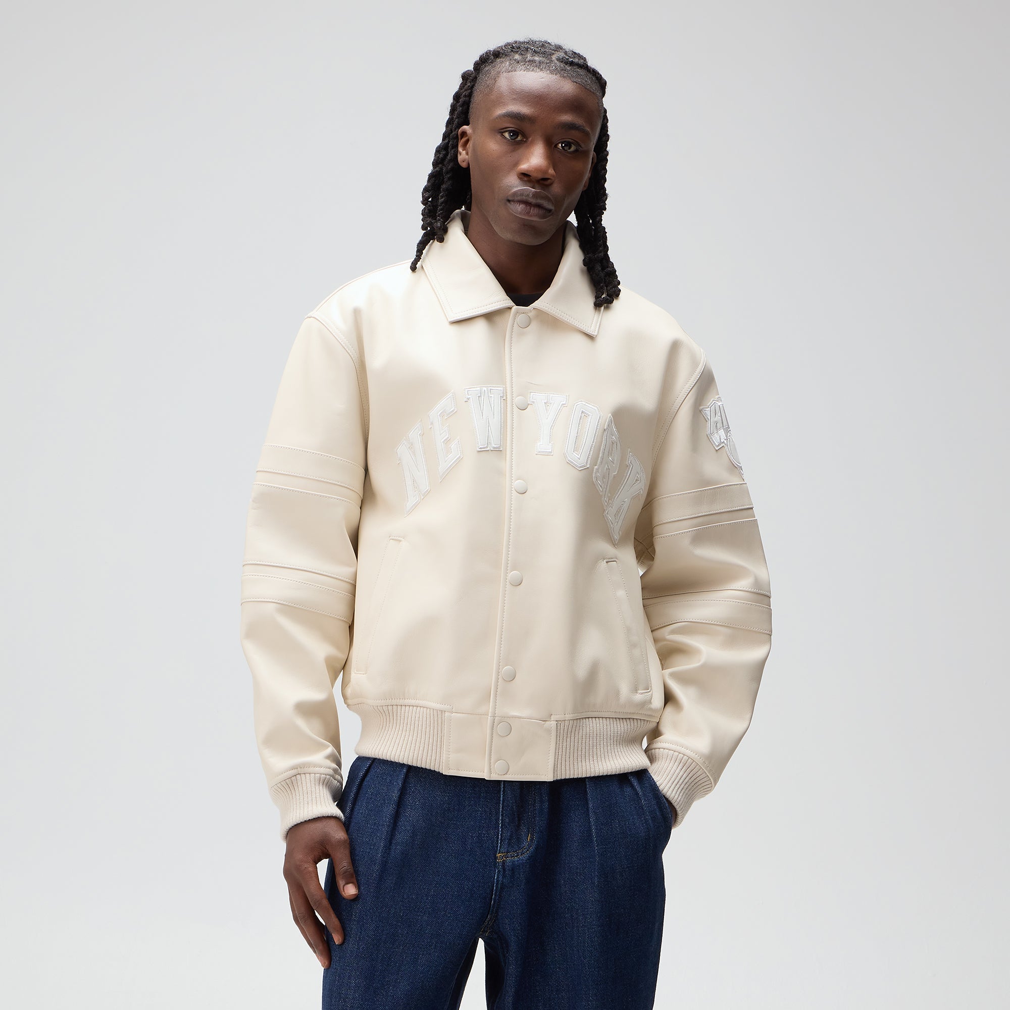 Kith & AVIREX for the New York Knicks Patrick Ewing Legend Jacket - Sandrift - Image 2
