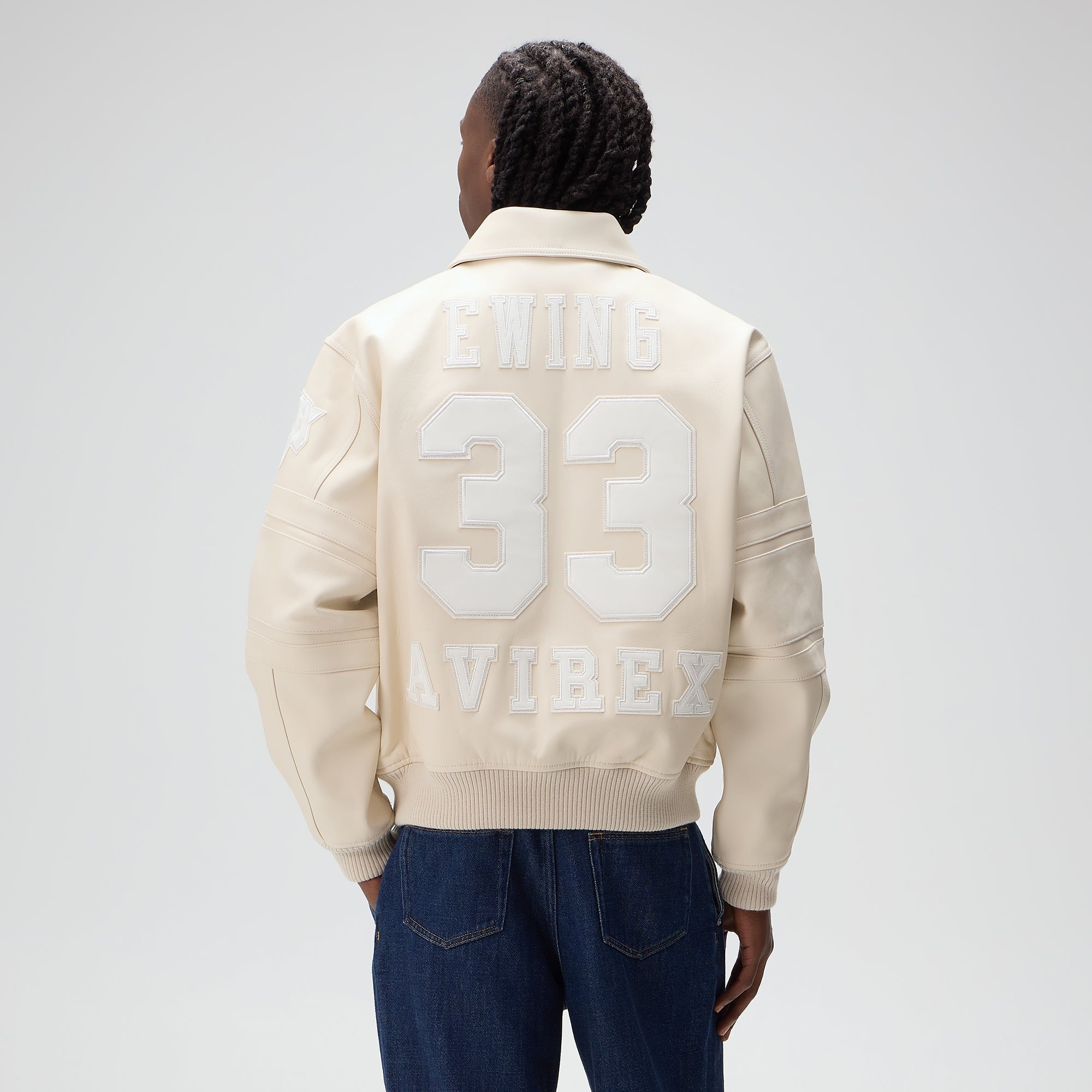 Kith & AVIREX for the New York Knicks Patrick Ewing Legend Jacket - Sandrift - Image 3