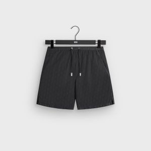 Giorgio Armani & Kith Jacquard Collins Swim Short - Black