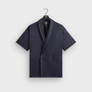 Giorgio Armani & Kith Short Sleeve Thompson Crossover Shirt - Nocturnal