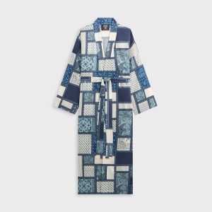 Giorgio Armani & Kith Women Hammered Silk Kimono - Nocturnal