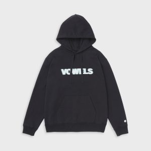 vowels Blur Hoodie - Black