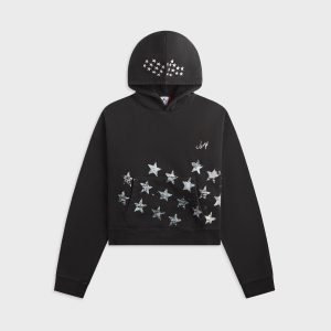 Jordan M J IH Crop Hoodie - Black